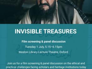 poster for invisible treasures in person event
